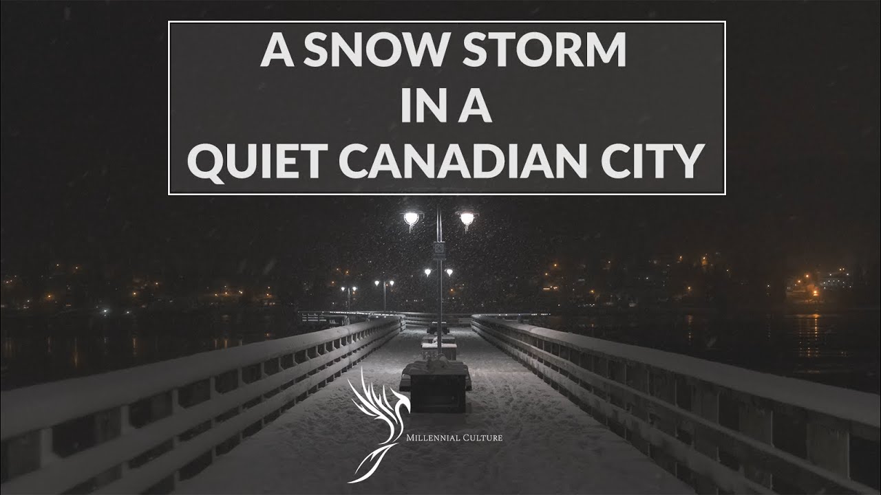 A SNOWY NIGHT in Port Moody, British Columbia [CANADA]