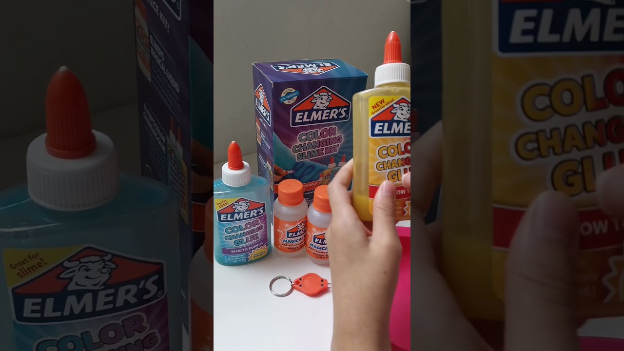 🌈Amazing Elmer's Colour Changing Slime kit | Making Slime #funtime #relaxing #shorts  #venzjtvlog
