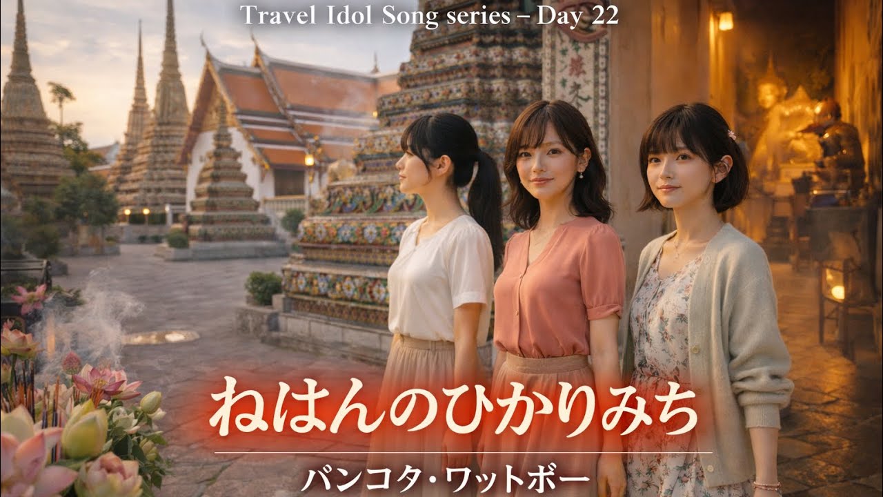 ねはんのひかりみち｜Travel Idol Song series – Day 22（バンコク・ワットポー）