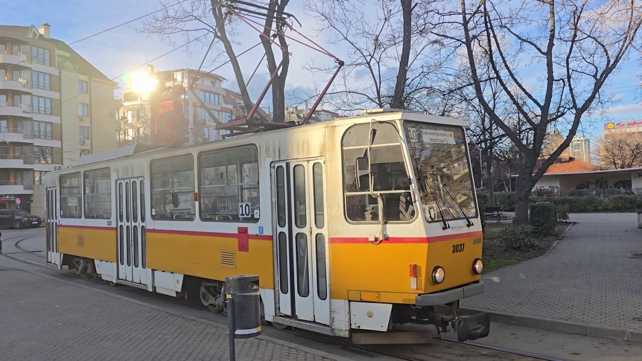 ČKD Tatra T6A2B на Линия 10, 11/02/2026