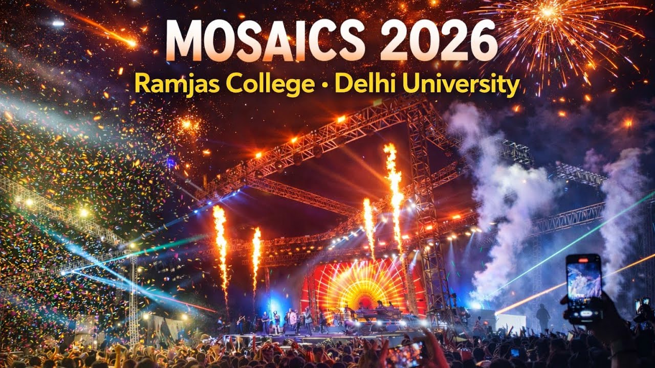 MOSAICS 2026 🔥 Ramjas College Fest | Delhi University Biggest Night 🤯🎤