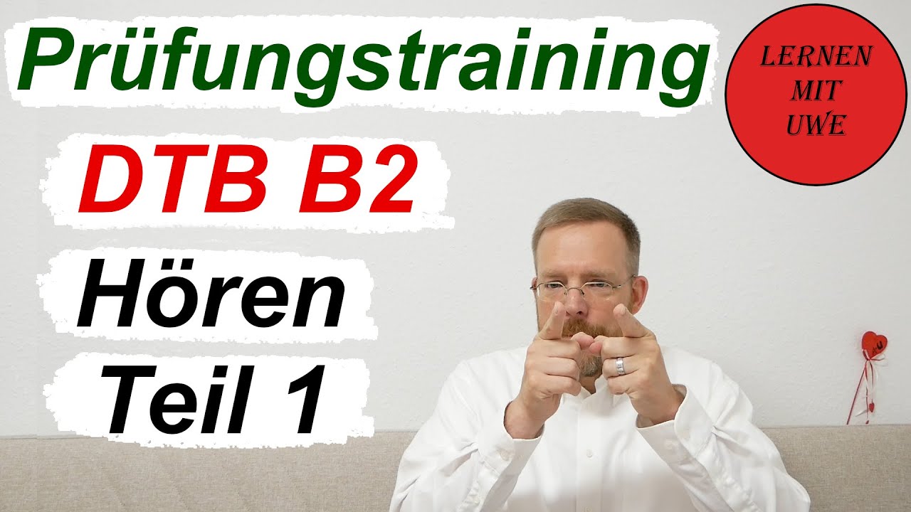 Deutsch-Test für den Beruf B2 – 07 – Prüfungsteil Hören Teil 1