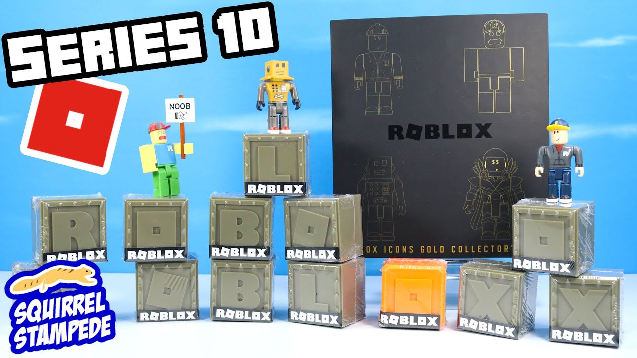Золотой коллекционный набор «Таинственные коробки и иконки» ROBLOX Series 10