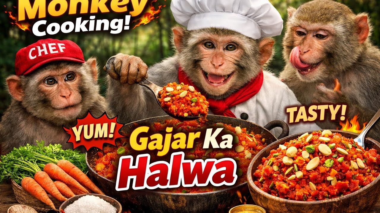 Funny Monkey Cooking Desi Food 🔥 | Bandar Ki Rasoi | Viral Monkey Video
