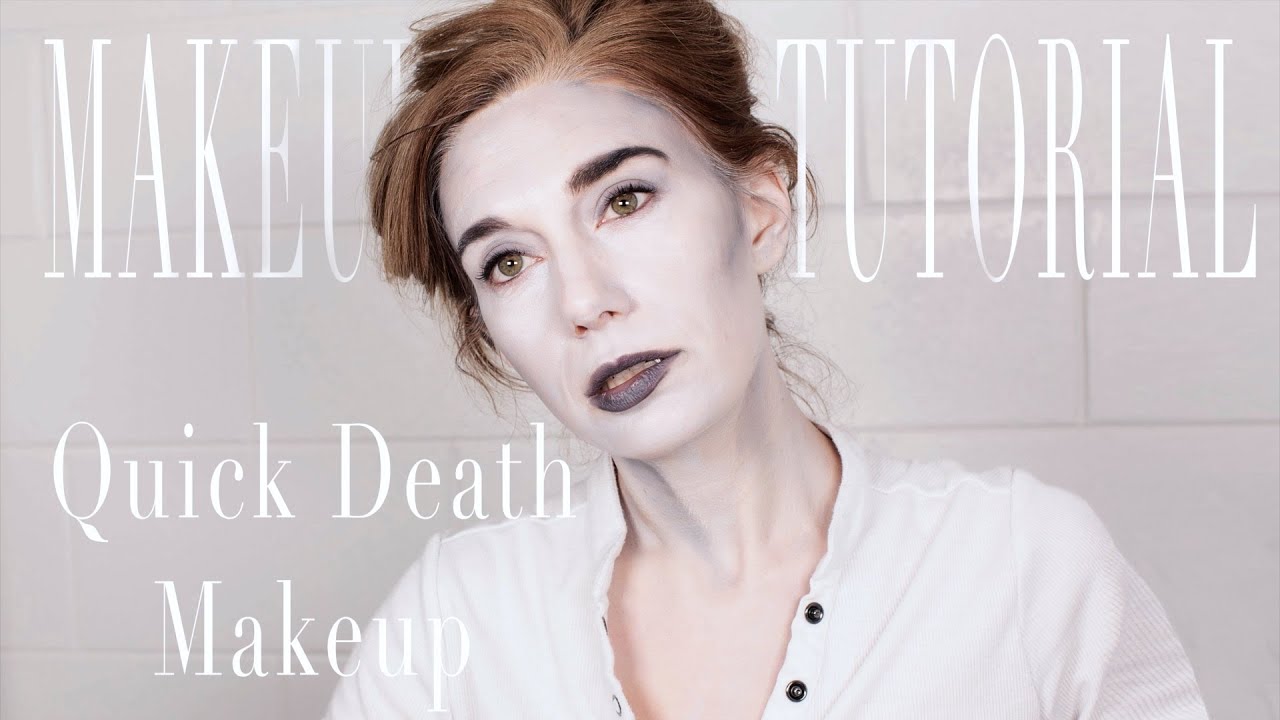 Quick Ghost Makeup Tutorial | Blithe Spirit | Glossy Philosophy #ghostmakeup #stagemakeup 