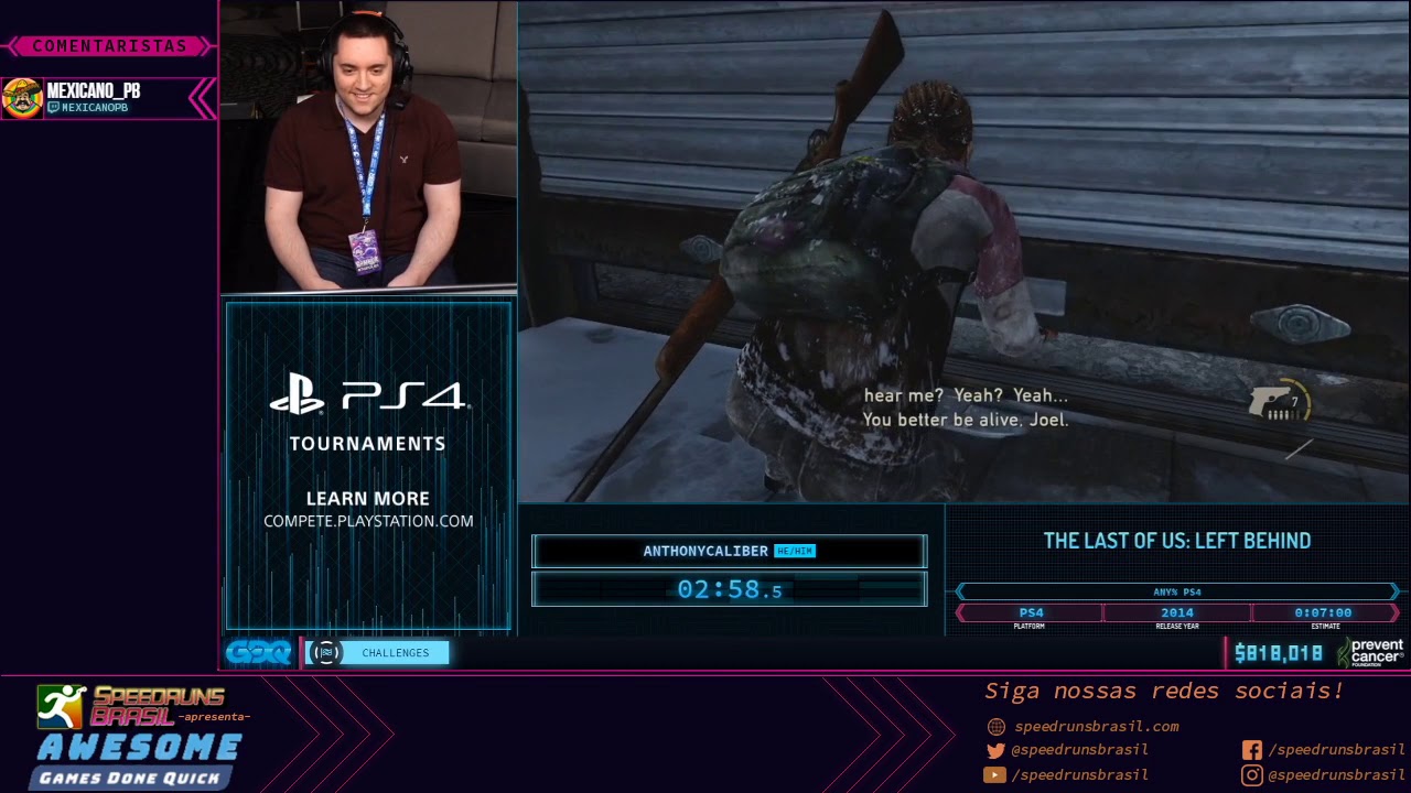 The Last of Us: Left Behind (Any% PS4)  - Restream PT-BR AGDQ2020