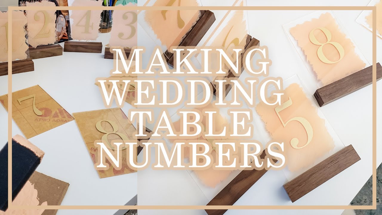 studio vlog 03 - making acrylic table numbers for my wedding