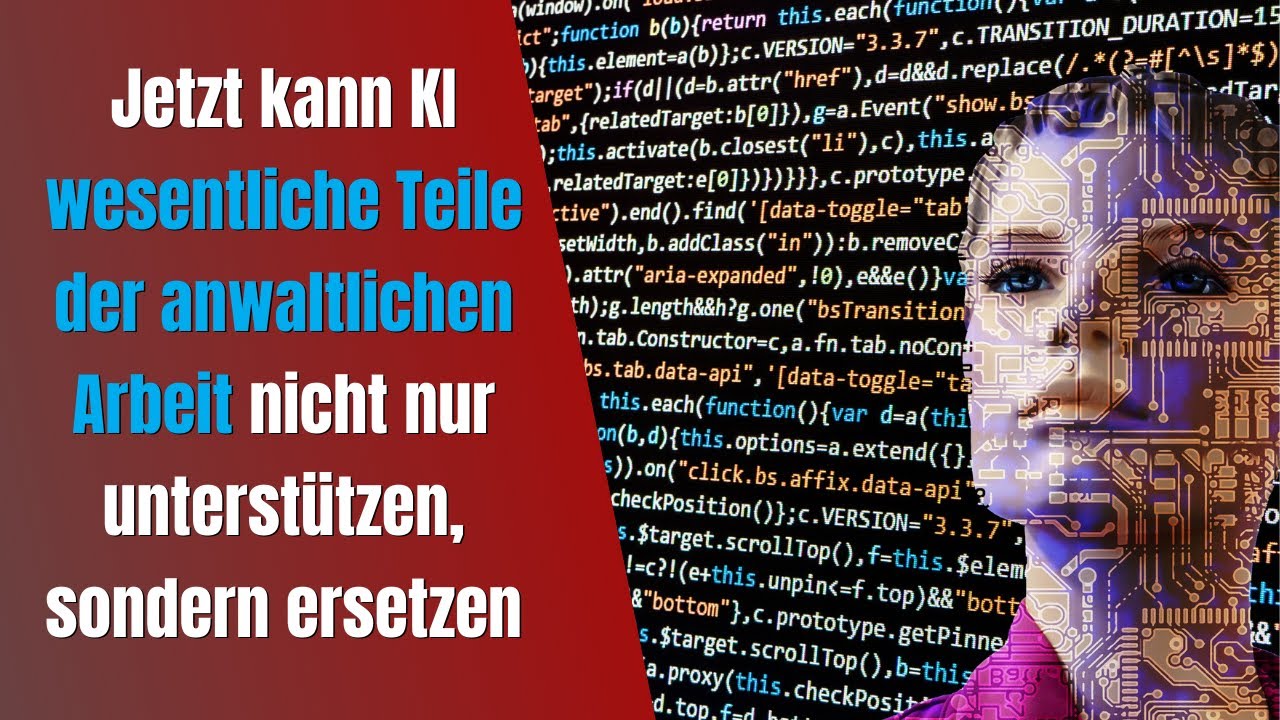 Jetzt kann KI wesentliche Teile der anwaltlichen Arbeit nicht nur unterstützen, sondern ersetzen