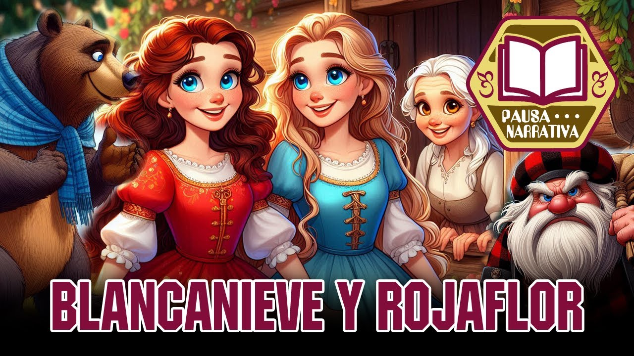 Blancanieve y Rojaflor ❄️🌹 Un cuento sobre el oso y las dos hermanas 🐻❄️ De los Hermanos Grimm