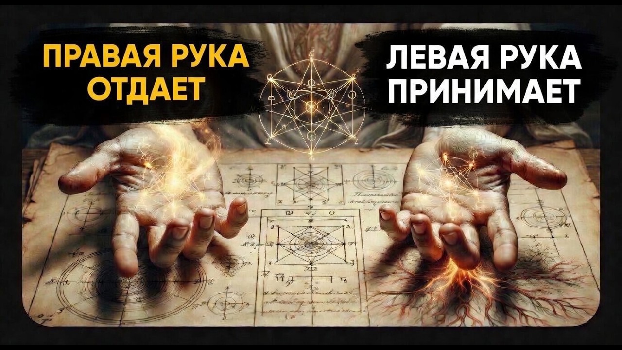 Почему твоя ЛЕВАЯ рука ИСТОЩАЕТ тебя? Забытая тайна жрецов