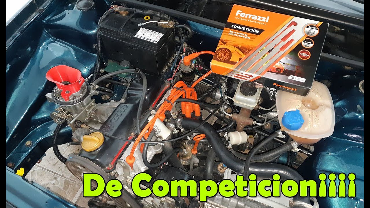 Colocando medidor de SONDA LAMBDA + Cables de bujías de COMPETICIÓN