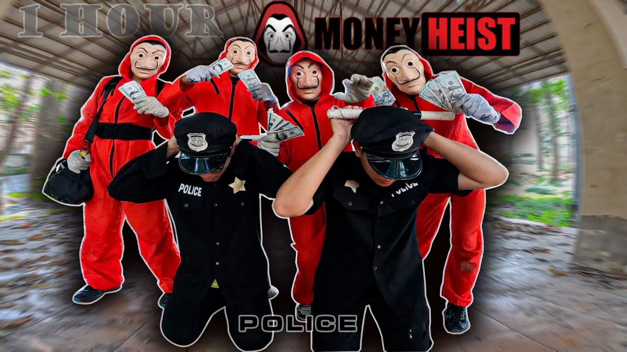 PARKOUR MONEY HEIST vs POLICE  1 HOUR ( BELLA CIAO REMIX ) LIVE ACTION STORY 4