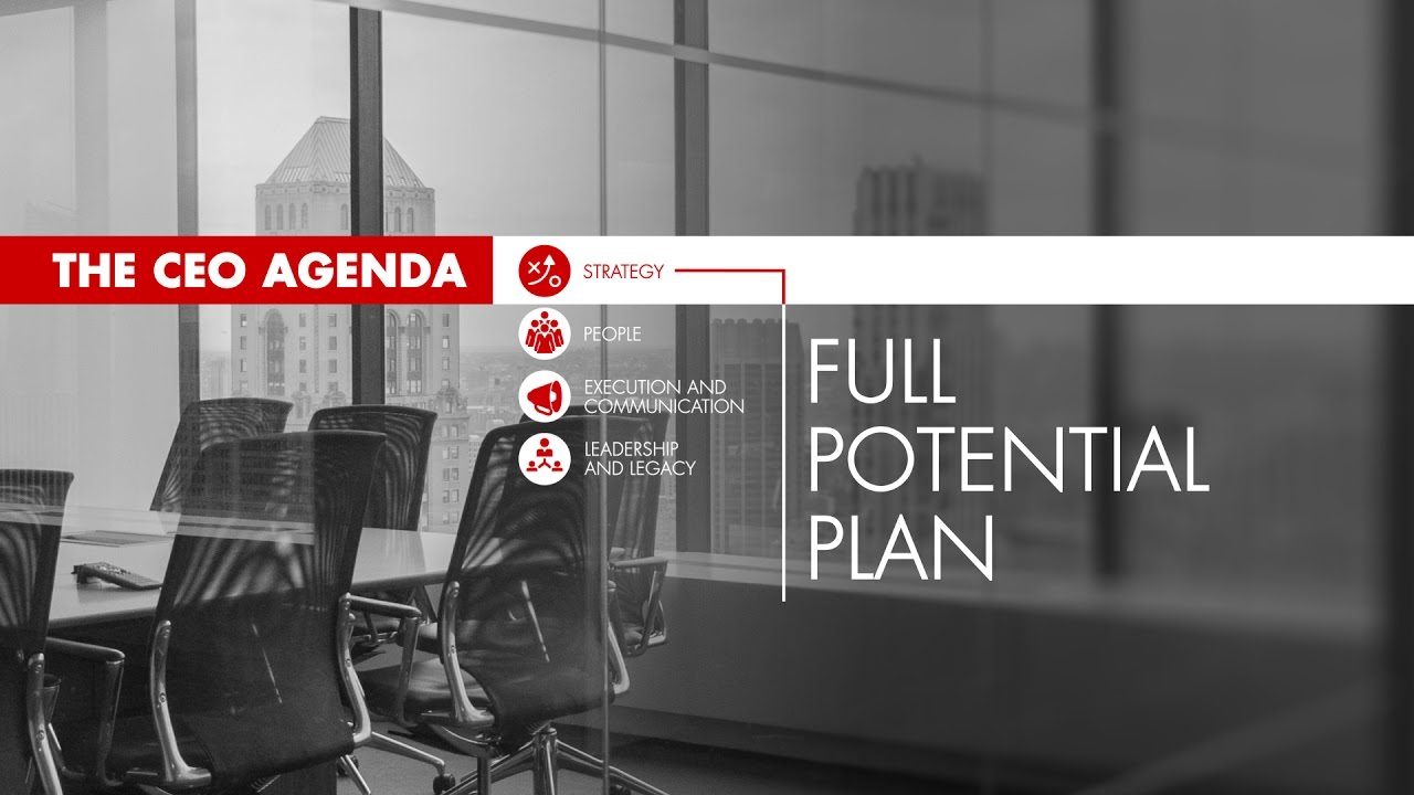 The CEO Agenda: Full Potential Plan