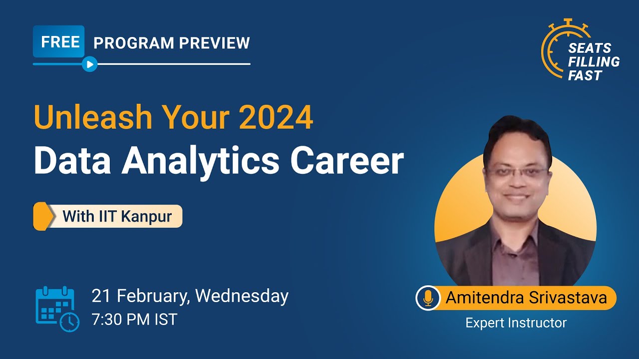 🔥Unleash Your 2026 Data Analytics Career | 🔴Live | Data Analyst Tutorial | IIT Kanpur | Simplilearn