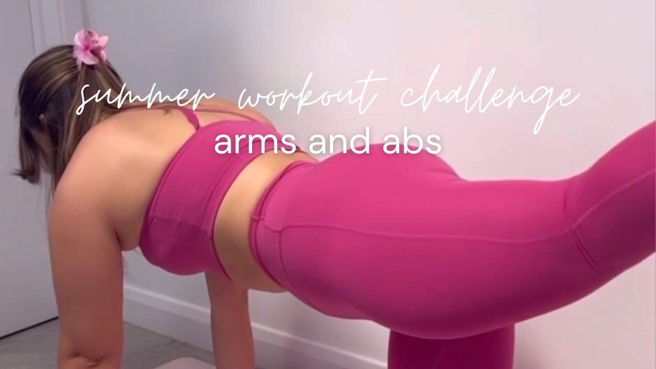 DAY 3/7 SUMMER CHALLENGE | Arms and abs workout