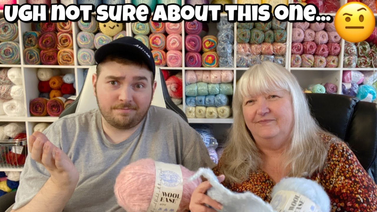 Yarn Swatches Lion Brand Re-Make and Wool-Ease Aire - Let's Take a Look   #lionbrand