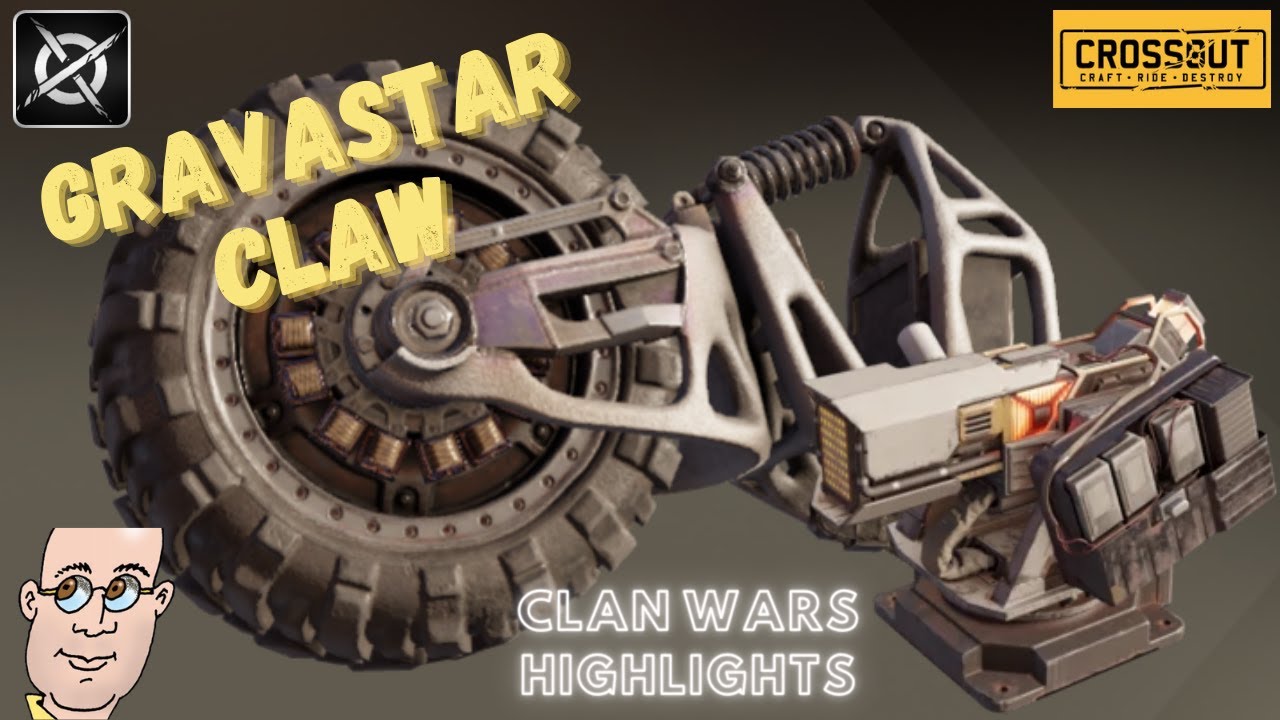 Gravastar Claw Melee 💣 So easy you can beat relics 💣 CROSSOUT Clan Wars Highlights ⭐
