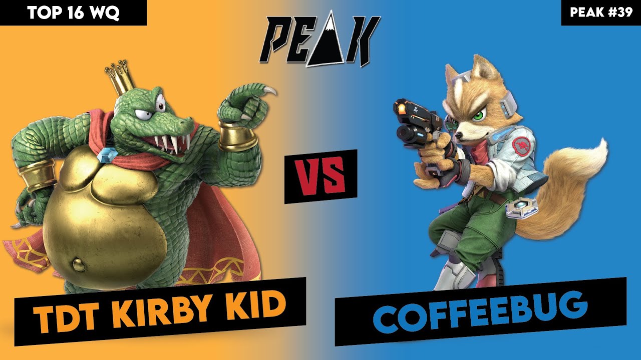 Top 16 WQ TDT KirbyKid (K Rool) vs Coffeebug (Fox) (Peak #39)