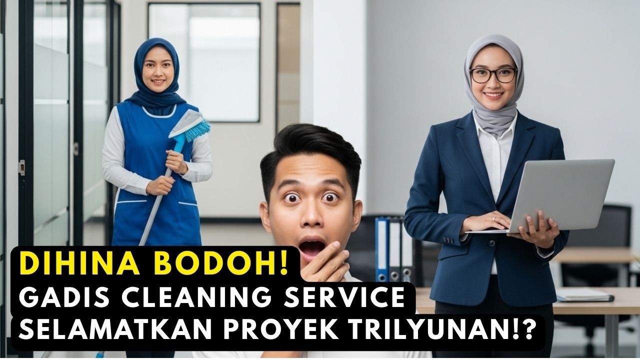 DIHINA KARENA SALAH EJA!! Gadis Cleaning Service Selamatkan Proyek Triliunan. Satu Ruangan MELONGO!