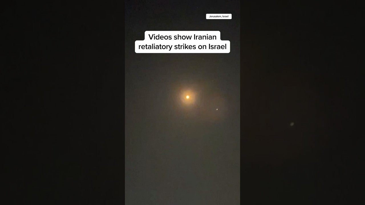 Videos show Iranian retaliatory strikes on Israel