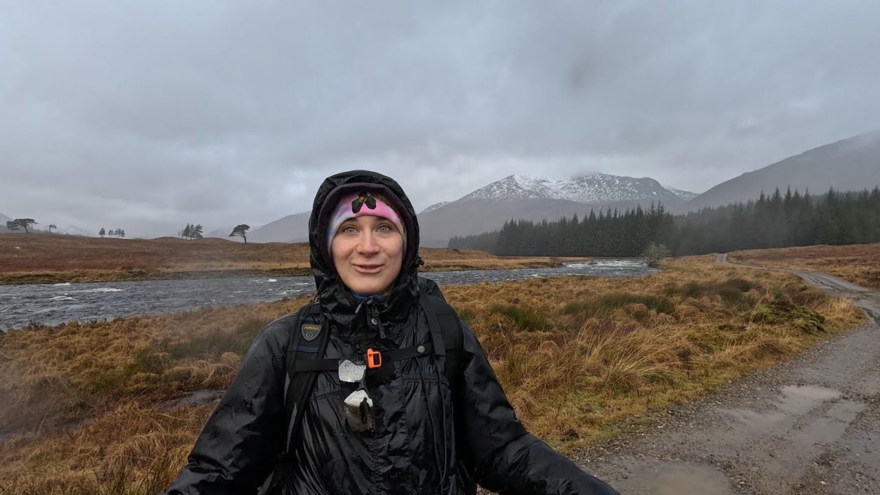 The Scottish highlands in the winter