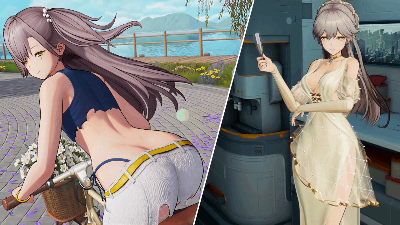 (CN) Новый скин Левы Гачи / Превью скина Альт Грозы и Душевной | Girls 'Frontline 2: Эксилиум