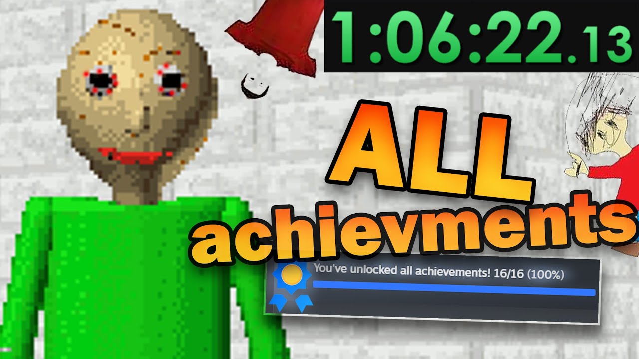 I tried 100% speedrunning Baldi's Basics