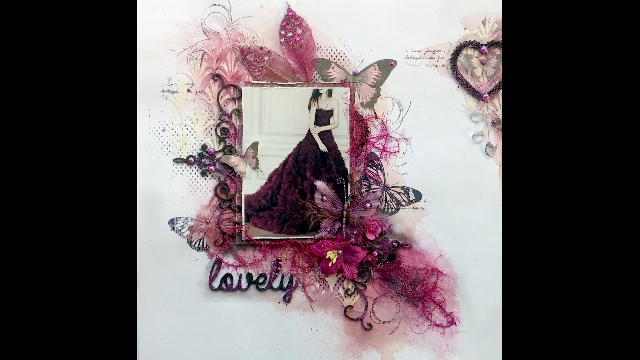 Mixed Media Layout Tutorial   Lovely