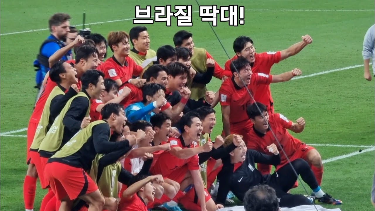 축구대표팀 월드컵 16강 진출 세레머니 직캠