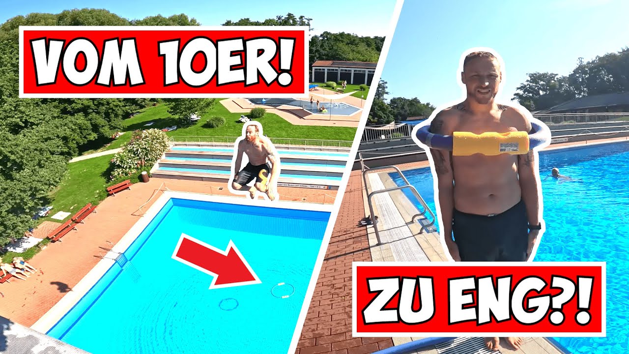 UNM&Ouml;GLICH?! Mit SALTO in den RING springen! 1-10 Meter Turm im Schwimmbad