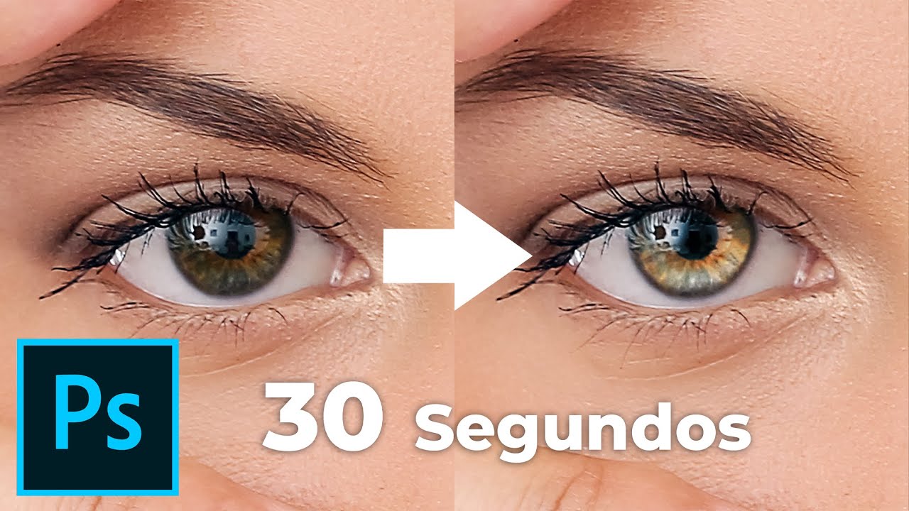 Cómo retocar los ojos muy fácilmente en Photoshop en 30 segundos 👁😱