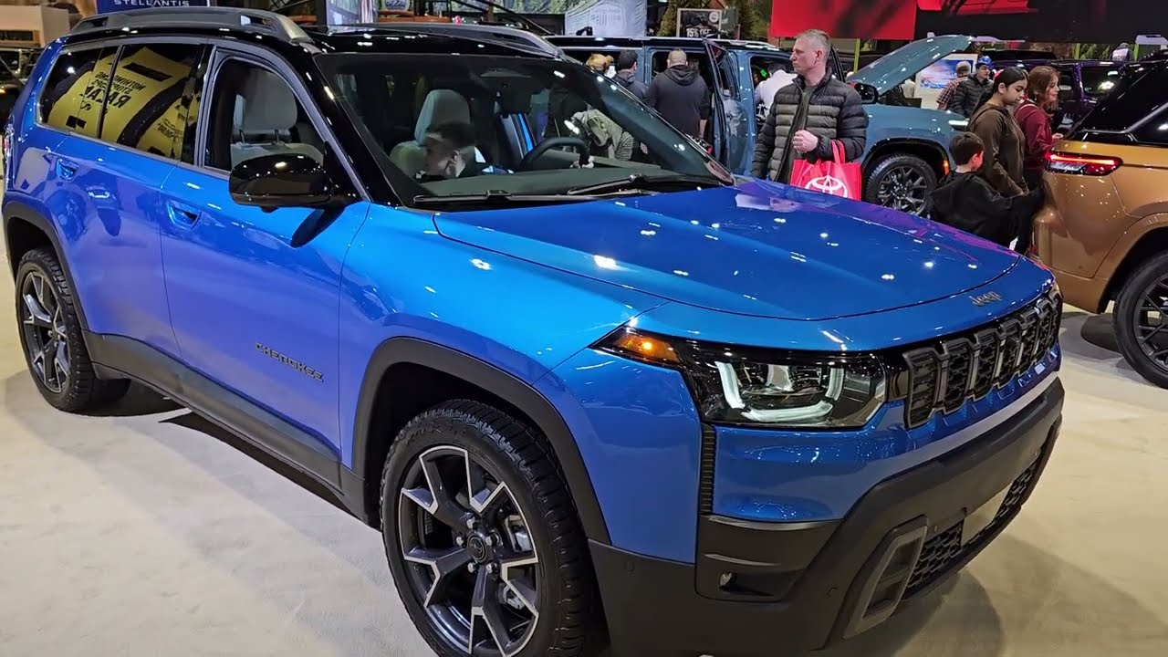 ALL NEW 2026 JEEP CHEROKEE OVERLAND HYDRO BLUE HYBRID 4K WALKAROUND