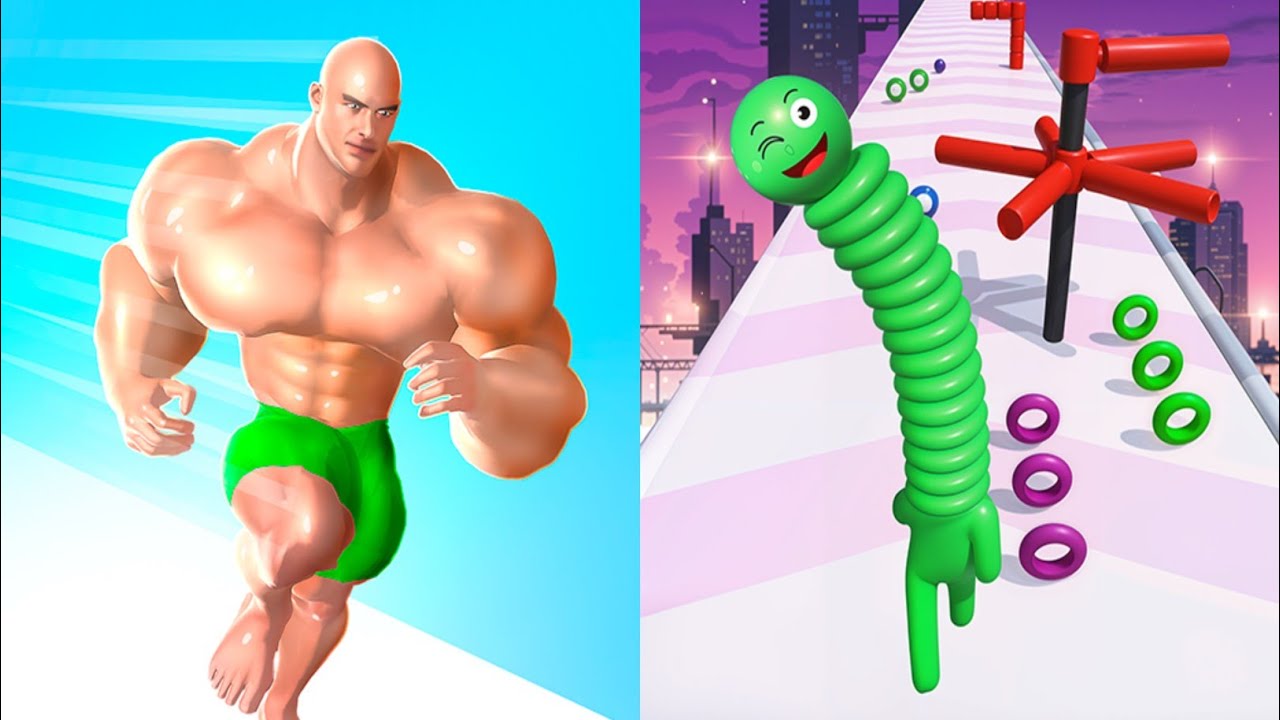 👉 This Boss Fight Was INSANE 😳💪 | Muscle Rush 7–13 & Long Neck Run 3–8