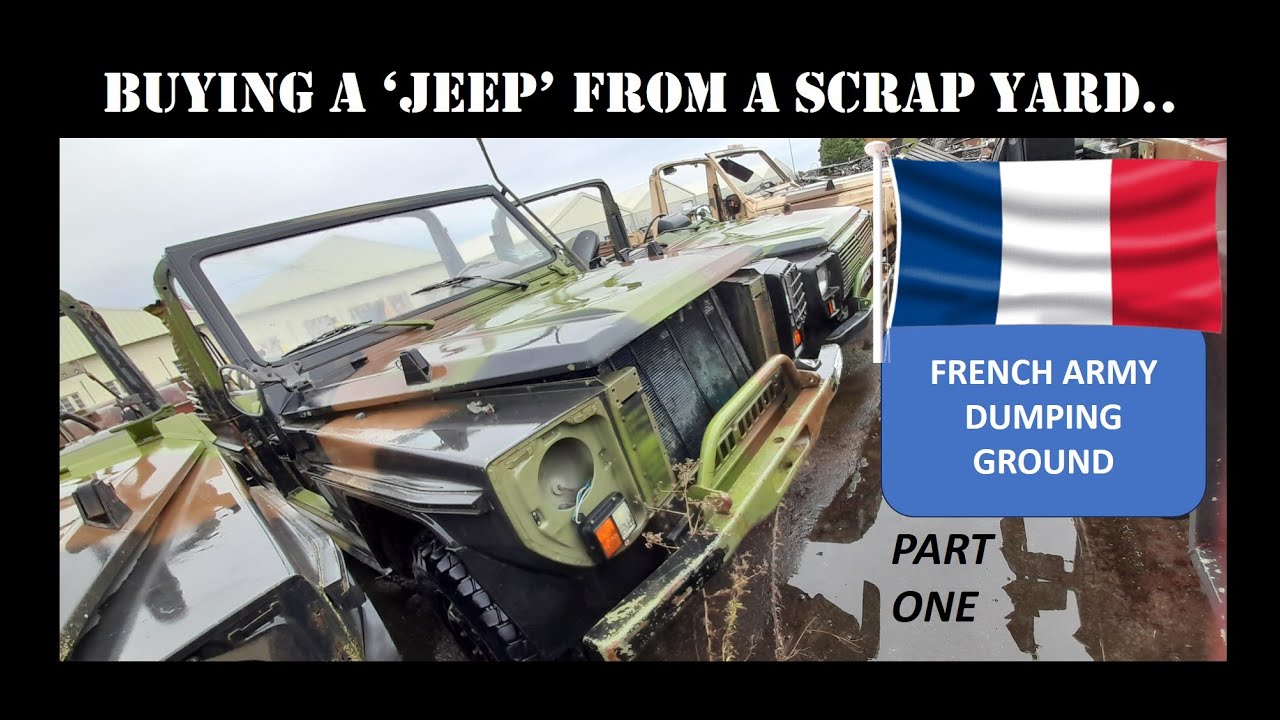 Scrap yard find - of a 'jeep' / military vehicle.  This is the start of the restoration process