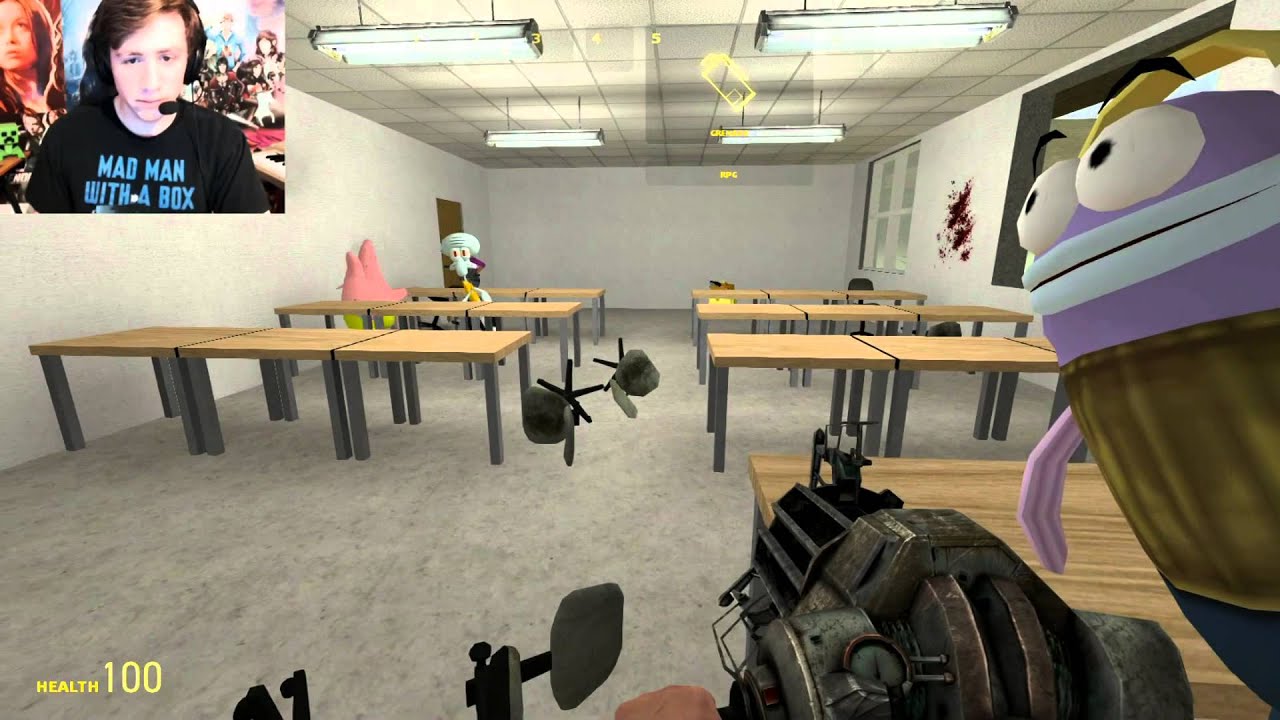 СПОНЖБОБ В ШКОЛЕ! Мод Gmod SpongeBob SquarePants (Garry's Mod)