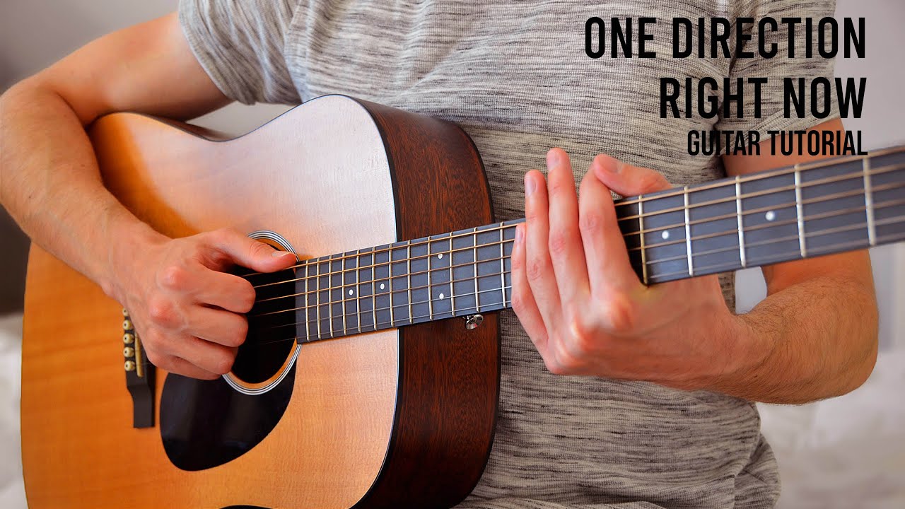 One Direction - Right Now EASY Guitar Tutorial With Chords / Lyrics