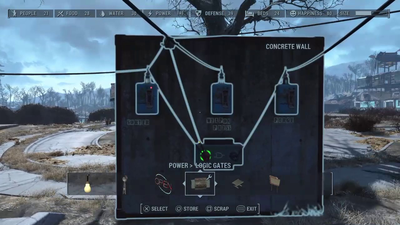 Fallout 4 - Factory Logic Gates (AND, NOT, NOR, XNOR, XOR)