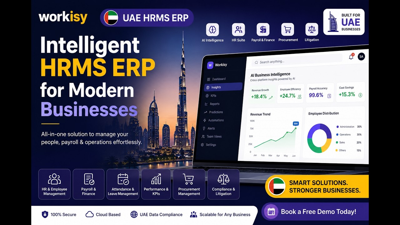 UAE HRMS ERP Software Demo | Payroll, HR & Employee Management System
