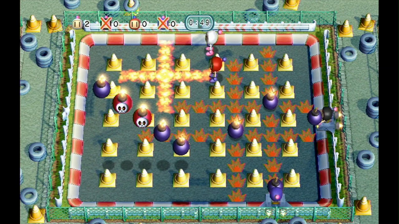 Bomberman Blast - Air Raid Battle - Hyper Feet Stage - WiiWare