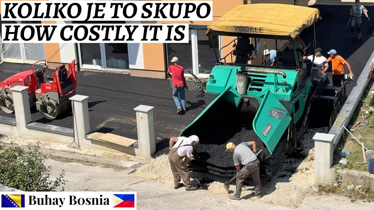 Kako se asfaltira dvoriste u Bosni | How you asphalt a driveway in Bosnia