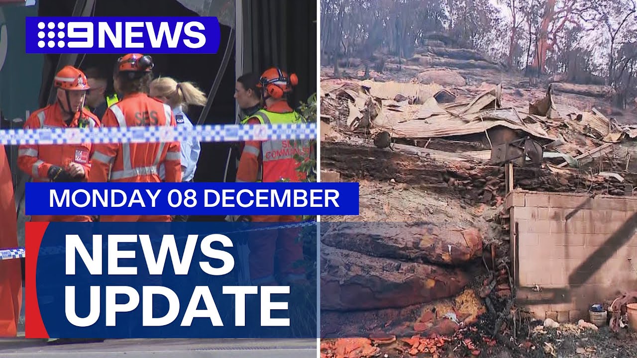 Pedestrian killed in Niddrie crash; Firefighter dies battling NSW bushfires | 9 News Australia