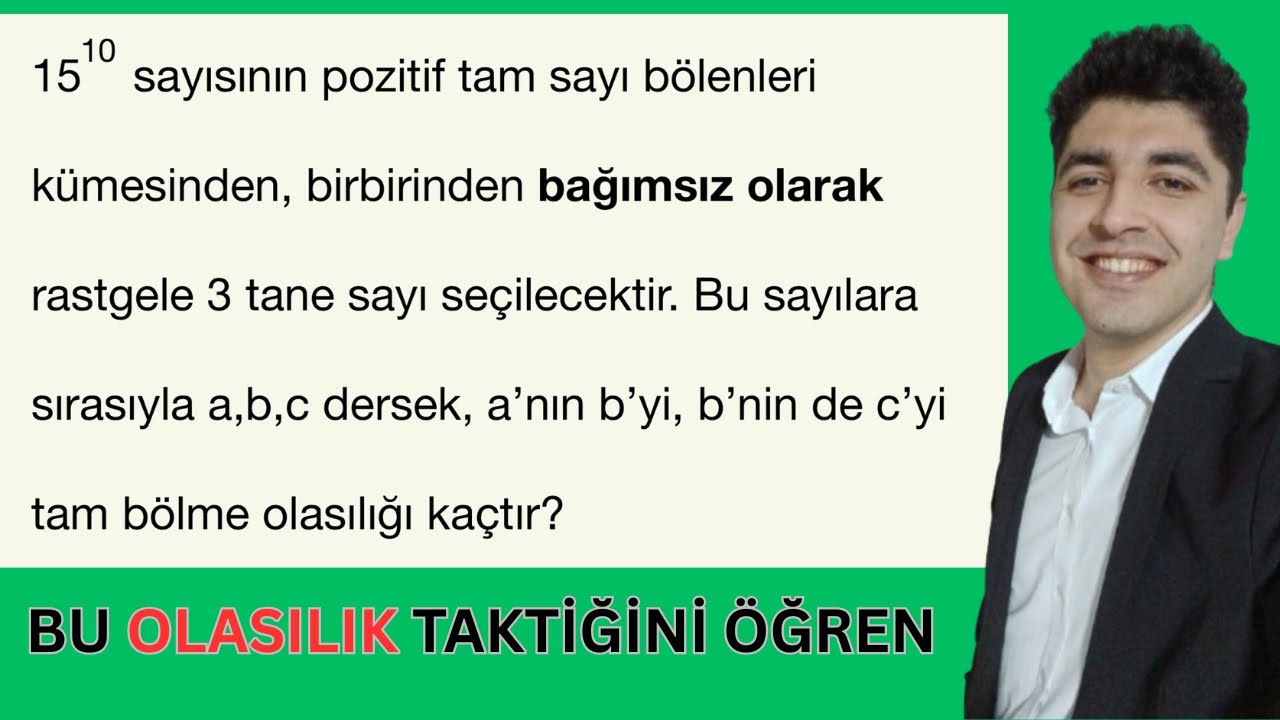 YKS | Kaliteli Bir Olasılık Sorusu