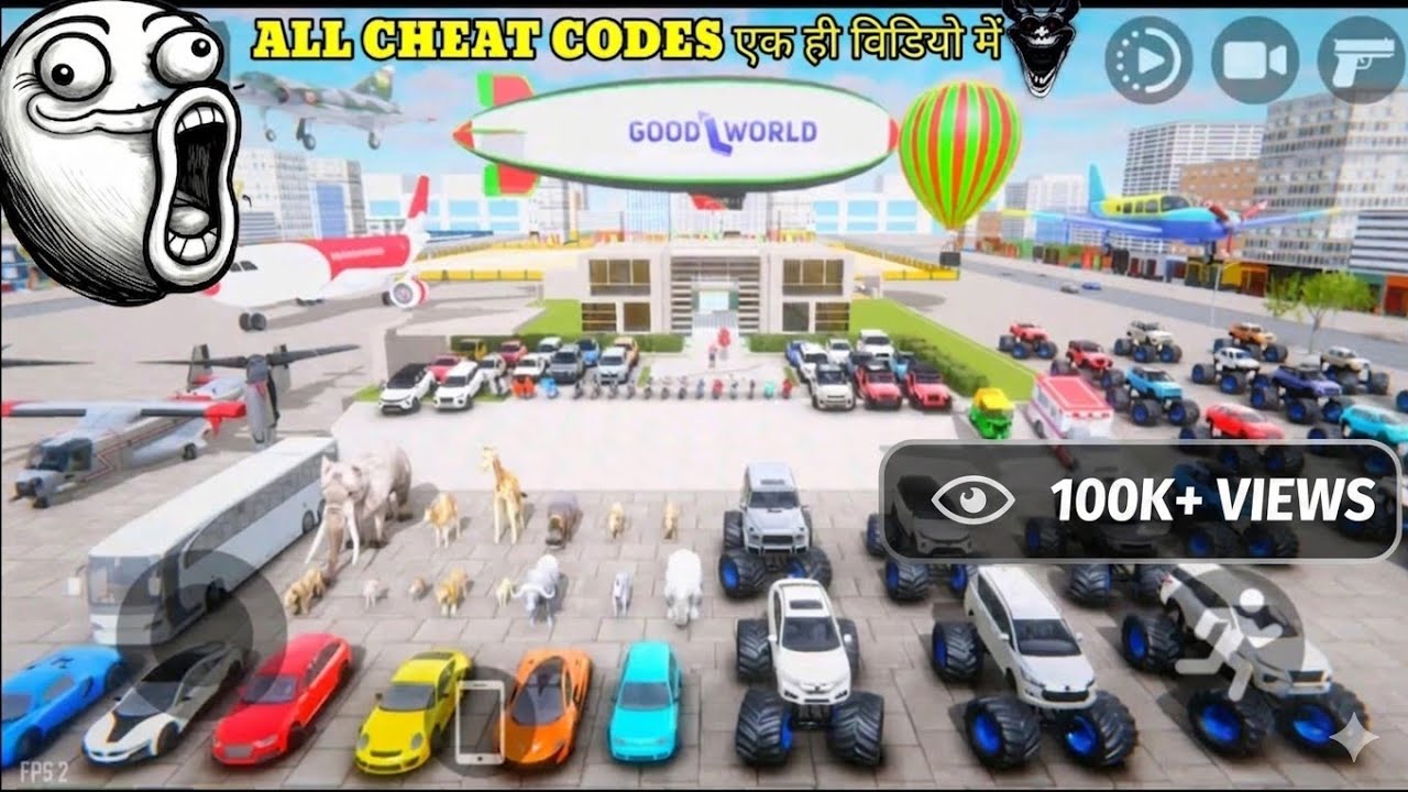 Indian car and bike driving All cheat code | @184gaming