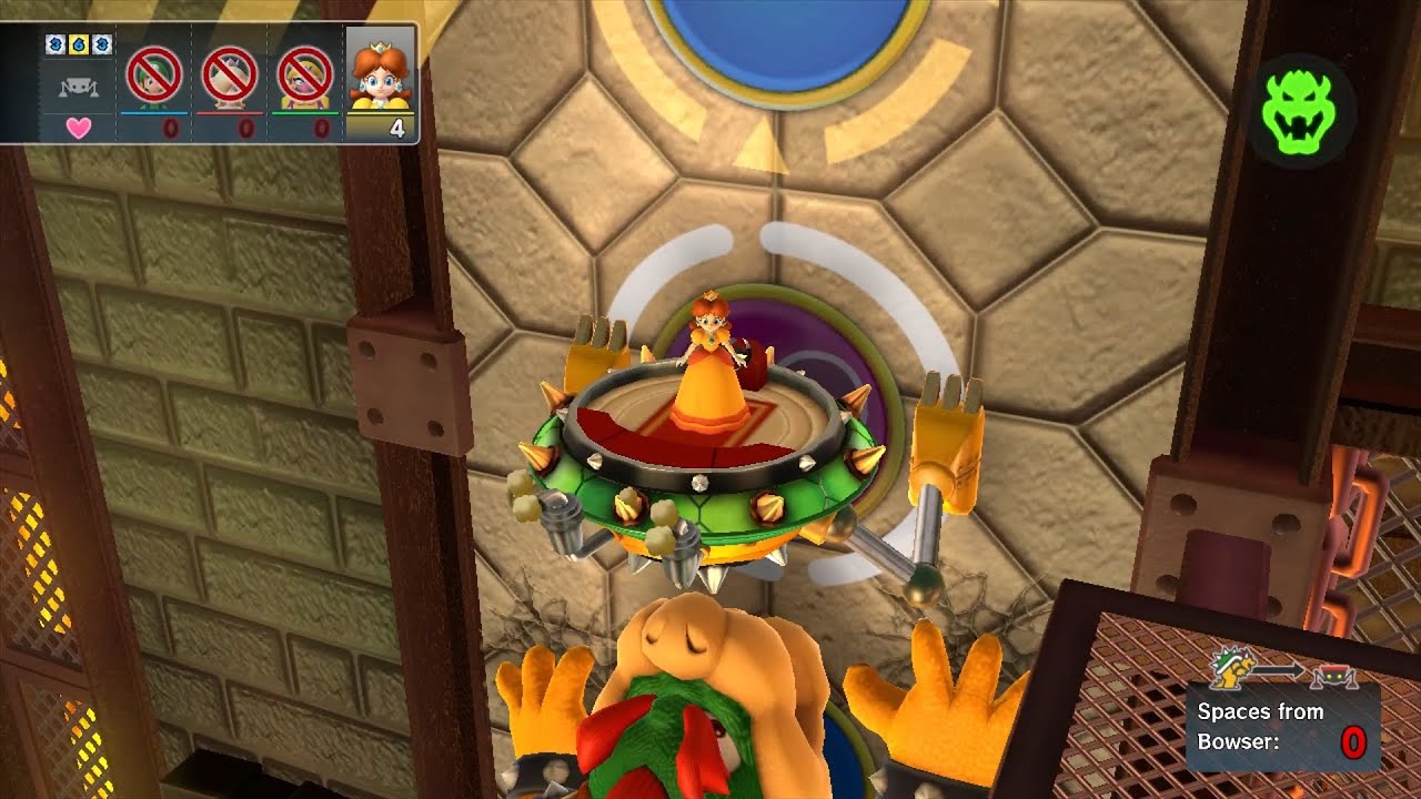 Mario Party 10 Bowser Party #611 Luigi, Rosalina, Wario, Daisy Chaos Castle Master Difficulty
