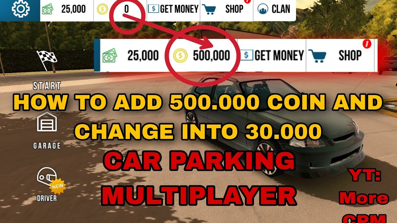 How to add 500k coins and change into 30k using game guardian. CAR PARKING MULTIPLAYER. CPM