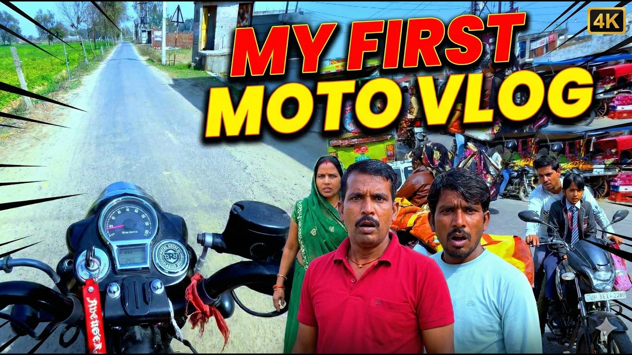 Moto Vlog with Iphone  @SuryavanshiRides  First Moto Vlog | People's Reaction to My Face and Bike ​