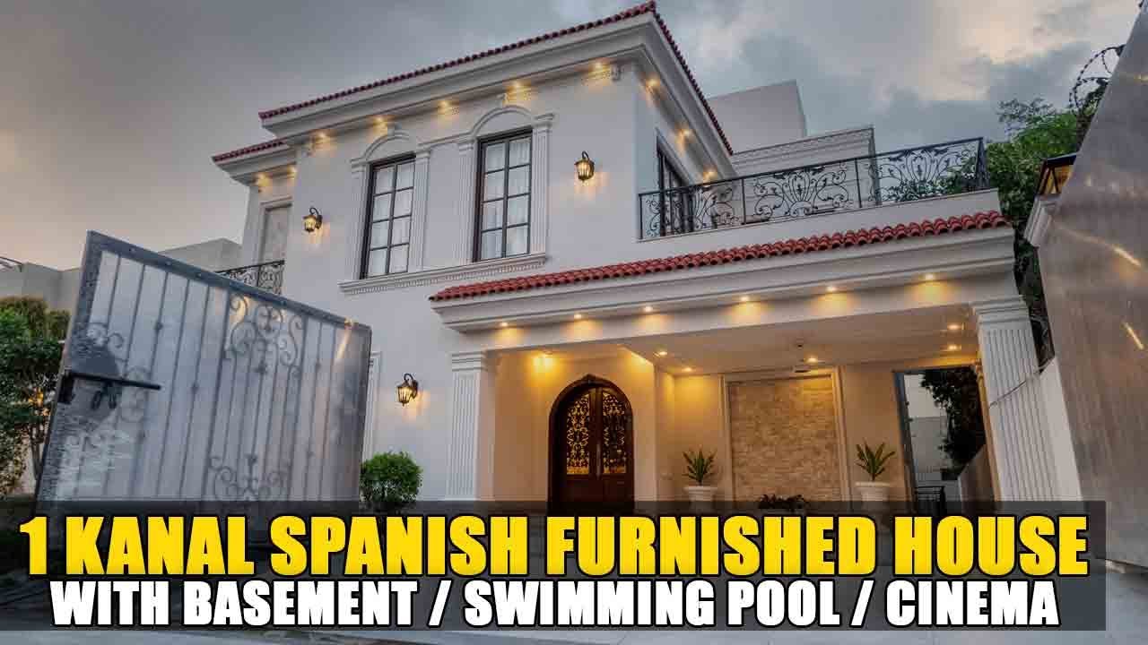 1 Kanal Spanish Furnished House for Sale by Gourmet Homes Sector B Phase 5 DHA, Lahore - Pakistan