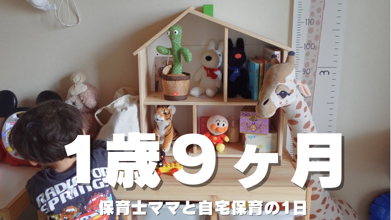 【１歳９ヶ月】保育士ママと息子の自宅保育のリアルな１日｜食事、遊び、言葉の発達、DWE英語etc...