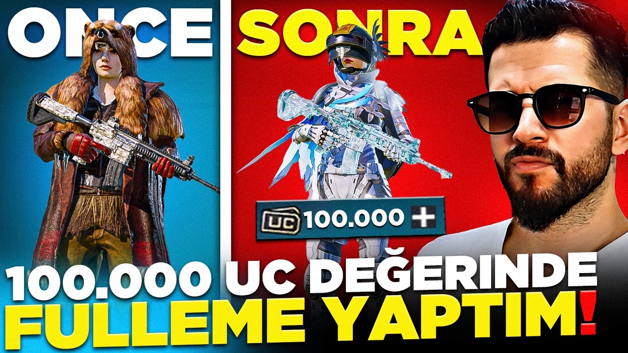 BUZ DİYARI İÇİN 100.000 UC'LİK FULLEME! 😱 - PUBG Mobile