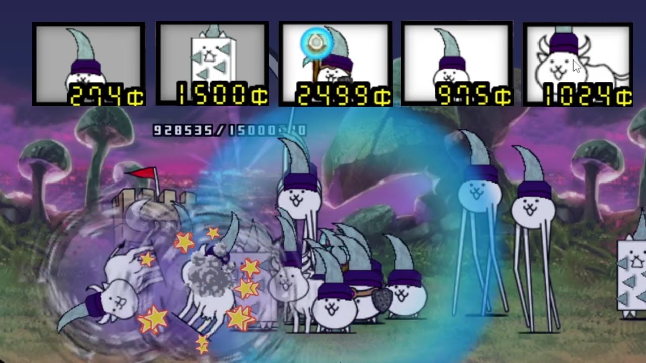 the battle cats but i use enemies (Spike gang cat)